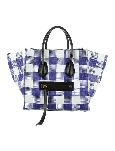 celine gingham tote bag red|Celine Tote Bags On Sale .